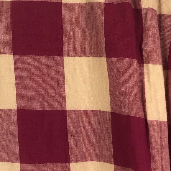 Mille Anthropologie Dress 100% Cotton Medium Gingham Tiered Boho Cottage Prairie - Picture 11 of 14